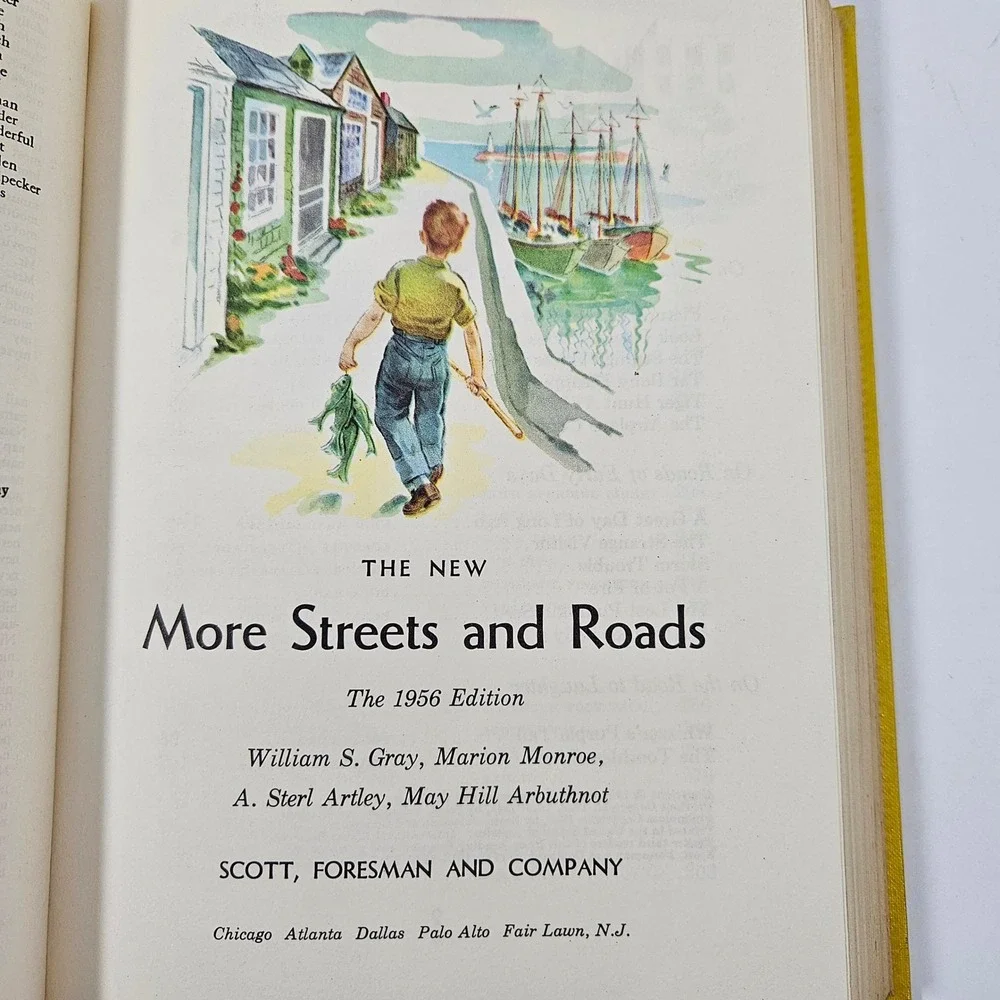 New More Streets and Roads Teacher Edition 1956 Basic Readers 3rd Grade Book